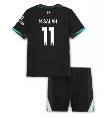Liverpool Mohamed Salah #11 Borta Kläder Barn 2024-25 Kortärmad (+ Korta byxor)